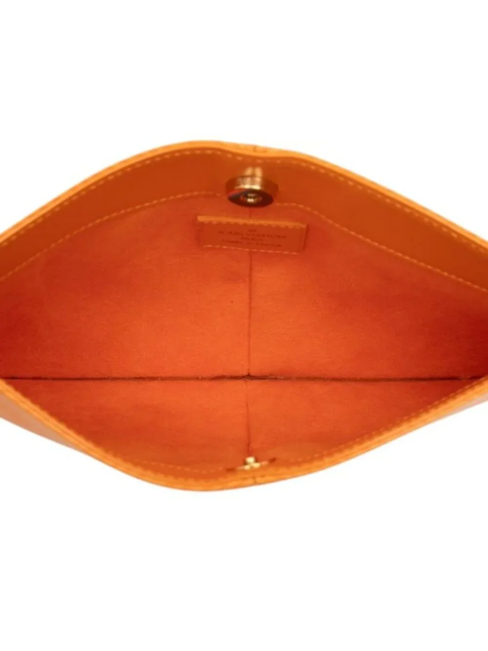 Louis Vuitton Epi Pochette Dumilune Handbag Orange Leather